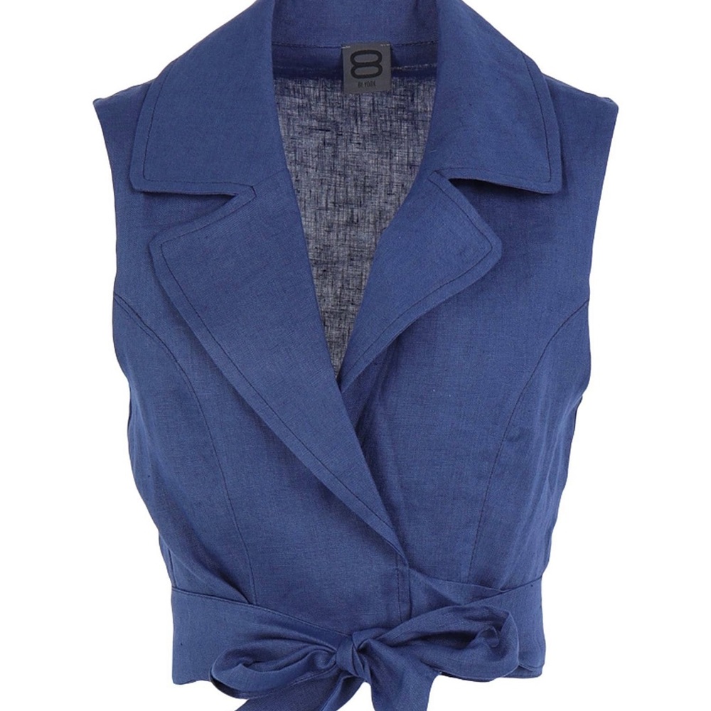 Linen wrap top - Picture 3 of 9